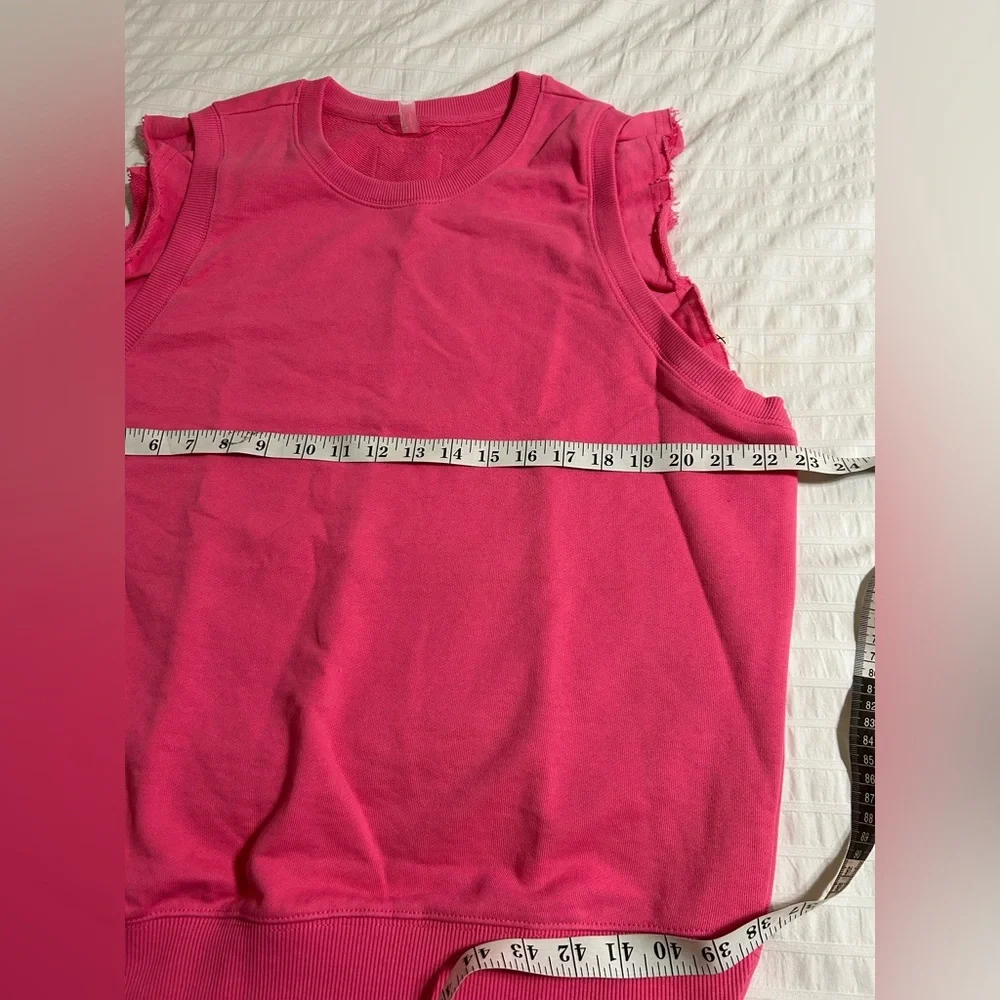 Free People Movement Flutter Tank. Color Flamingo. Size L - Picture 3 of 9